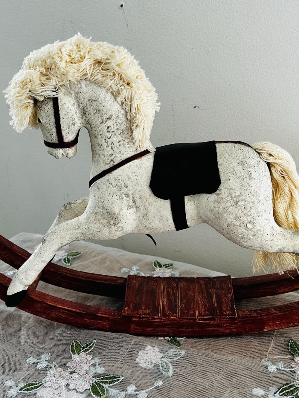 Vintage (1970's?) Rocking Horse Decor 17" x 10" x 4"